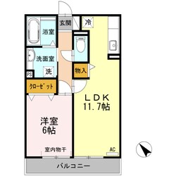 ラフィネ横山　Ｂ棟の物件間取画像